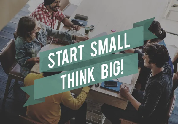 Group of Students brainstorming together — Stock Photo, Image