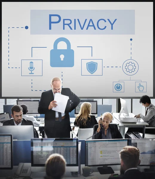 Imprenditori e privacy — Foto Stock