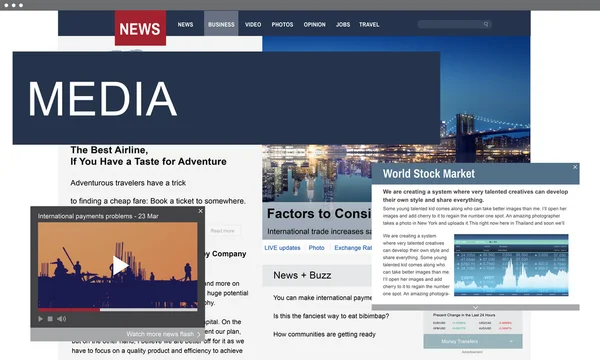 Globala Daily News — Stockfoto