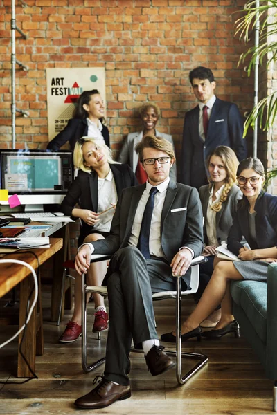 Lavoro di squadra colletti bianchi — Foto Stock