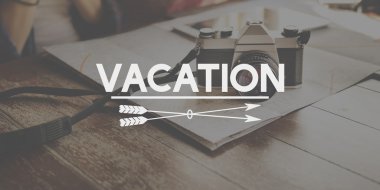 Vintage fotoğraf makinesi masada