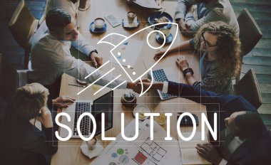 iş anlaşması ve çözüm olan kişilerin