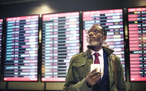 Homme avec téléphone portable — Photo