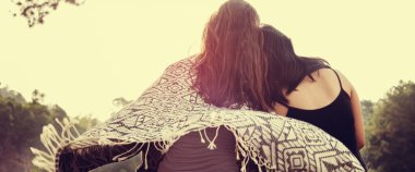 En iyi arkadaşlar birlikte 