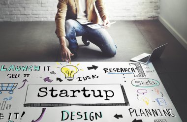 İşadamı başlamak ile çalışma