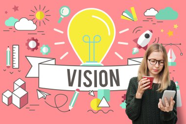 genç kadın ile hareket eden