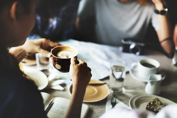 Melhores amigos no café — Fotografia de Stock