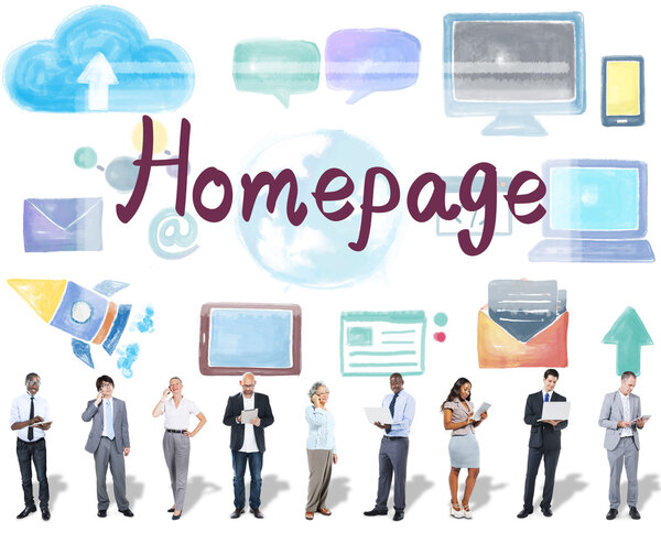 Business team standing together