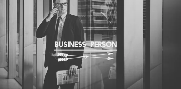 Concepto de persona de negocios — Foto de Stock