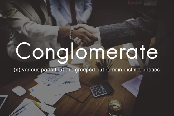 Conglomeraat Alliance businessconcept — Stockfoto