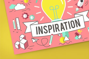 Renkli simge ve arka plan üzerinde metin