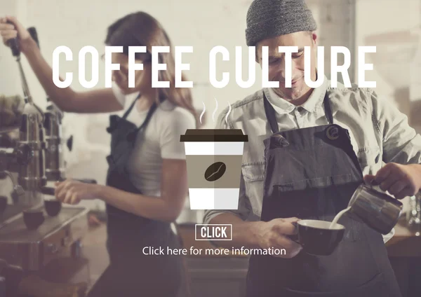 Baristas brewing coffee — Stock Photo, Image