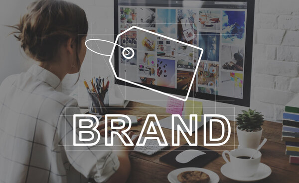 young woman working with computer