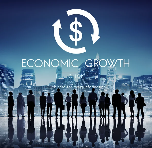 Business People and Economic Growth Concept — Fotografie, imagine de stoc