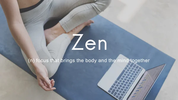 Woman and Zen Spirituality Buddhism Concept — Stock Photo, Image