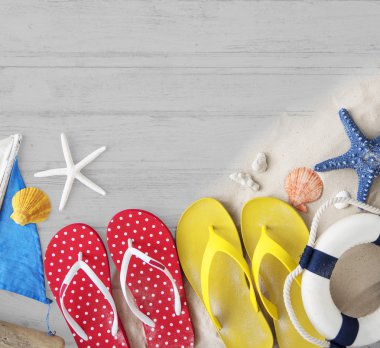 Yaz tatili seyahat kavramı