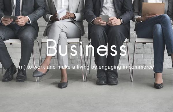 Business people waiting for meeting — Stock Photo, Image