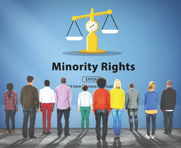 Mnohonárodnostní lidí a práva menšin — Stock fotografie