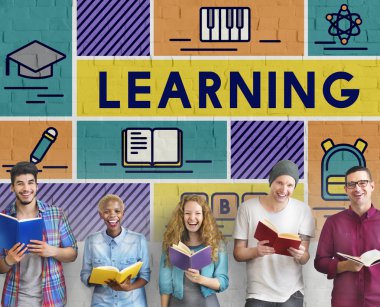 İnsanlar holding kitaplar 