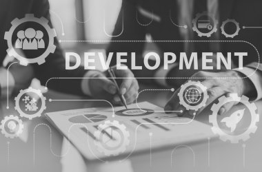  Ofiste çalışan iş adamları.