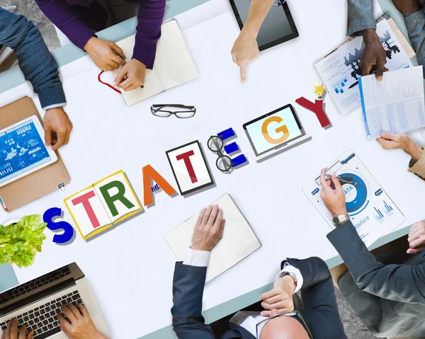 Geschäftsleute planen Strategiekonzept — Stockfoto