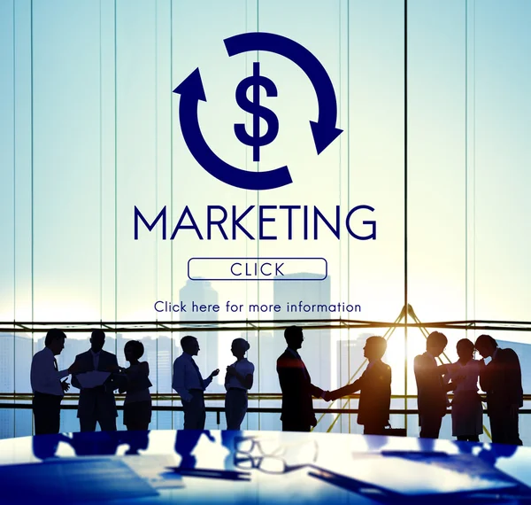 Business people and marketing Conceito — Fotografia de Stock