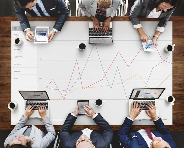 Team of business people working in office — Stock Photo, Image