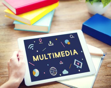 Multimedya konsepti ile dijital Tablet