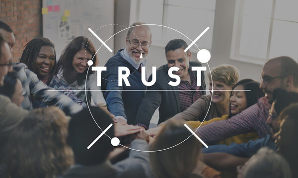 cheerful Team Join Hands