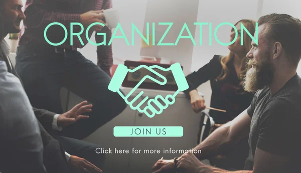 Negócios discutindo e Organização — Fotografia de Stock