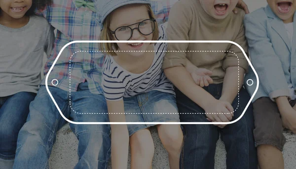 Group of cute kids have fun — Stock Photo, Image