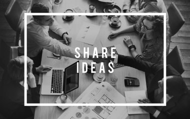 iş anlaşması ve paylaşımı fikirleri olan kişilerin