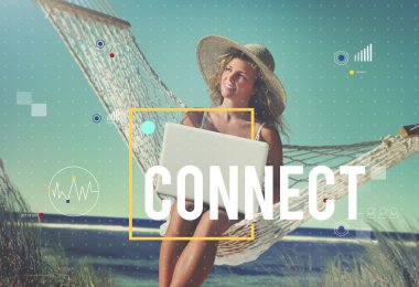 Teknoloji Internet yaşam tarzı bağlamak iletişim kavramı