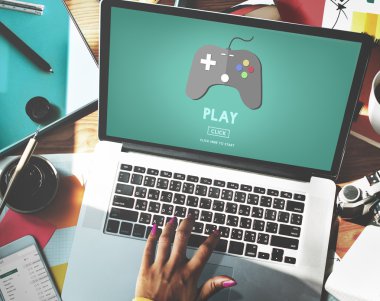 laptop ve etkinlik kavramı oynamak