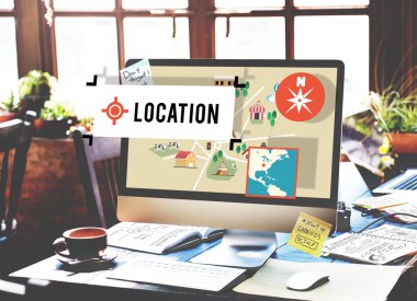 Bilgisayarda merkezinin haritası