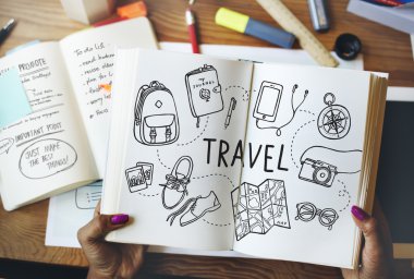 Kadın holding günlük notlar ile