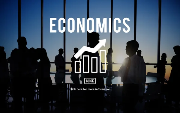 Gens d'affaires et économie Concept — Photo