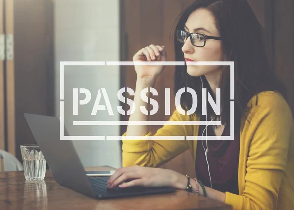 Woman and Passion Spirit Concept — Stock Photo, Image