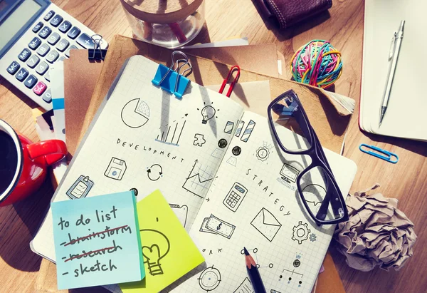 Messy office desk — Stock Photo, Image