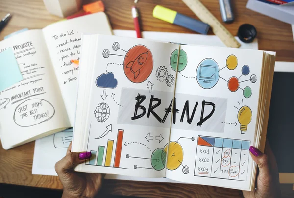 Marca Branding Concepto publicitario — Foto de Stock