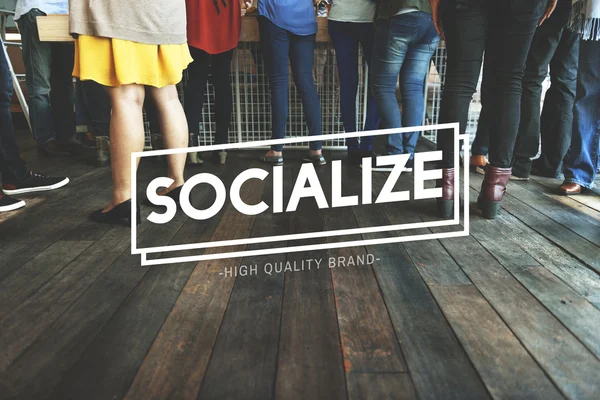 Pessoas com conceito socializar — Fotografia de Stock