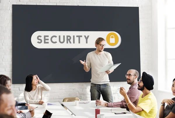 Business meeting with Security — Stock Photo, Image