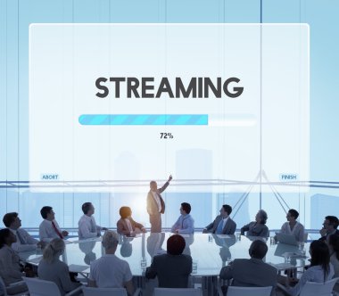 İş adamları ile hız ilerleme akış 