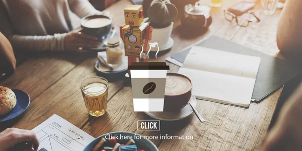 Bir grup insan kahve molası — Stok fotoğraf