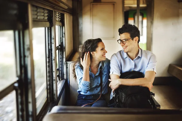 Conceito de compatibilidade de namoro de casal — Fotografia de Stock