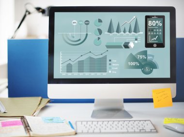 bilgisayar monitöründe çalışma alanı tablosu