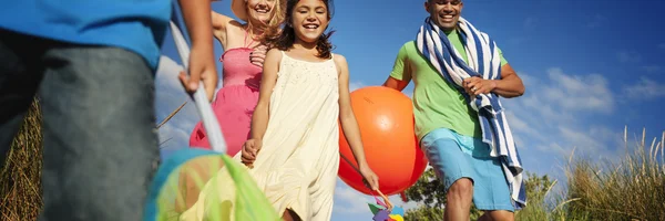 Beautiful Family together outdoors — ストック写真