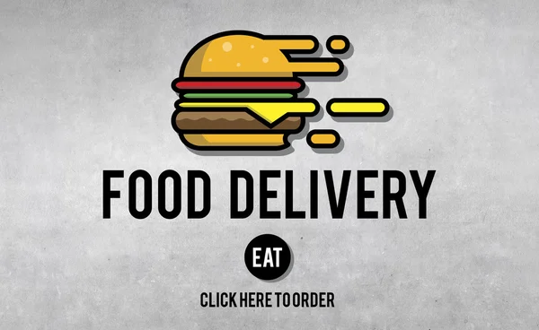 Food Delivery and burger icon