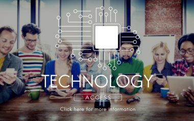 Dijital aygıtlar kullanan insanlar