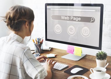 Web sayfası metin üstünde perde 